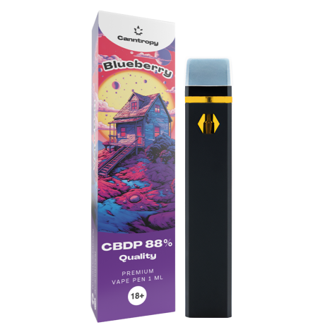 Vape Pen Canntropy CBDP Myrtille, CBDP 88% 1 ml