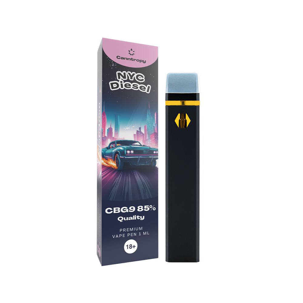 Vape Canntropy CBG9  NYC Diesel, 85 % CBG9  1 ml