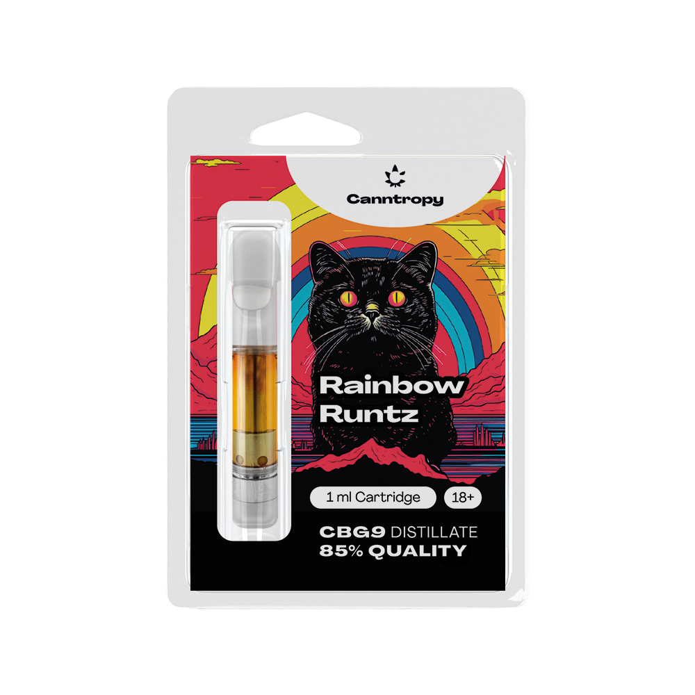 Cartridge Canntropy CBG9 Rainbow Runtz, 85% CBG9  1 ml