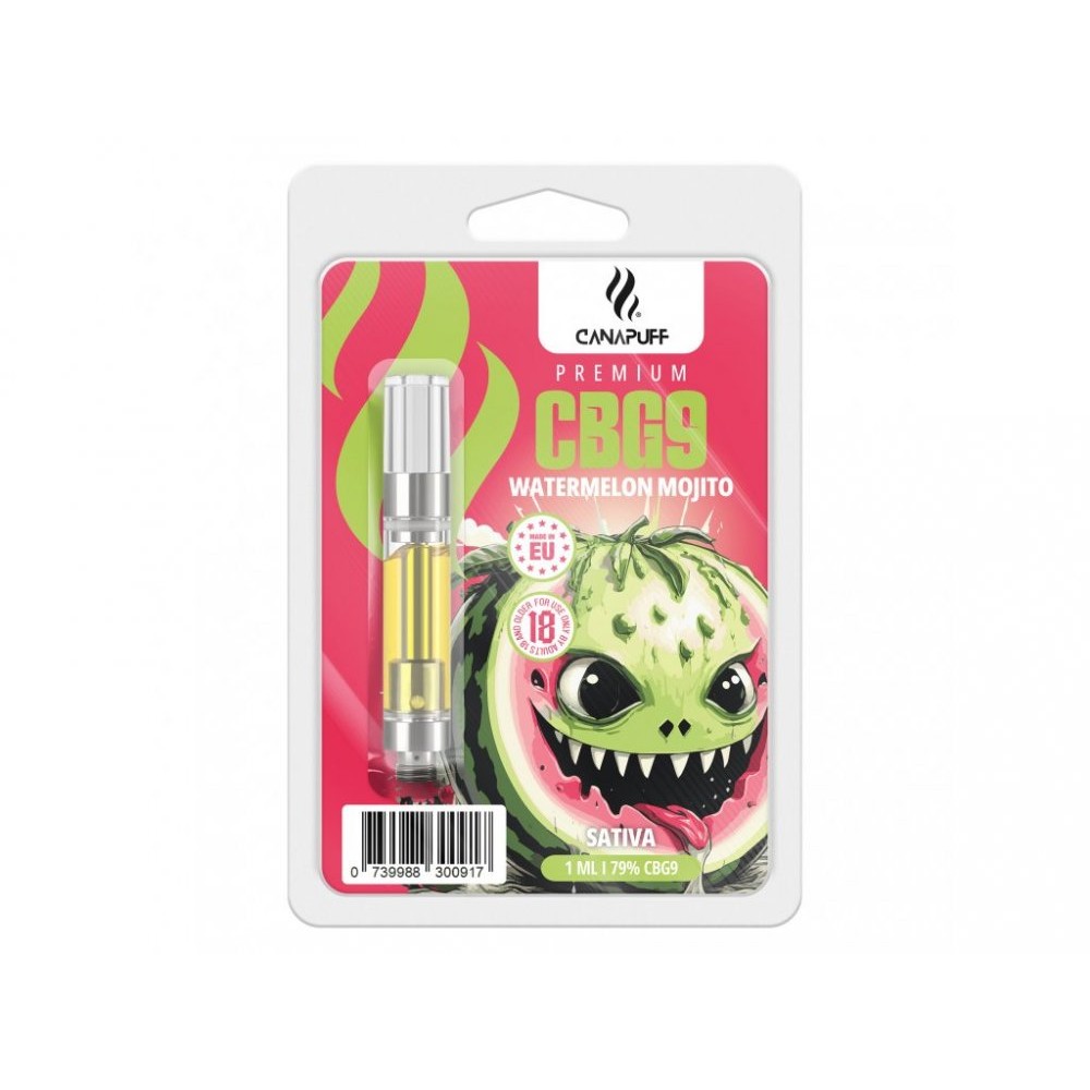 Cartridge CanaPuff CBG9 Pastèque Mojito , CBG9 79 % 1ML