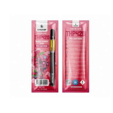 Vape Pen + Cartridge Black Cherry fizz, THP420 79 % 1 ml
