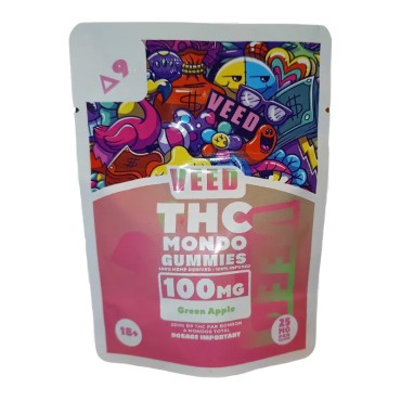 Gummies THC Mondo Rainbow Candy 100mg delta 9 THC x4 - VEED