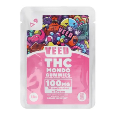 Gummies THC Mondo Rainbow Candy 100mg delta 9 THC x4 - VEED