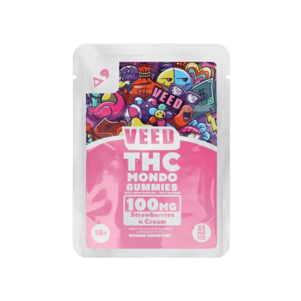 Gummies THC Mondo Rainbow Candy 100mg delta 9 THC x4 - VEED Gummies THC Mondo Rainbow Candy 100mg delta 9 THC x4 - VEED