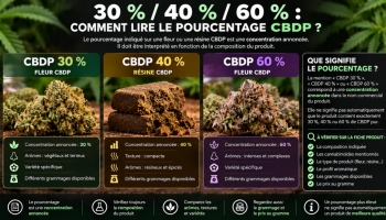 CBDP : que signifie le pourcentage indiqué sur les produits ?
